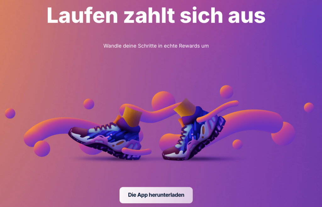 Sweatcoin ポイ活 Webページ